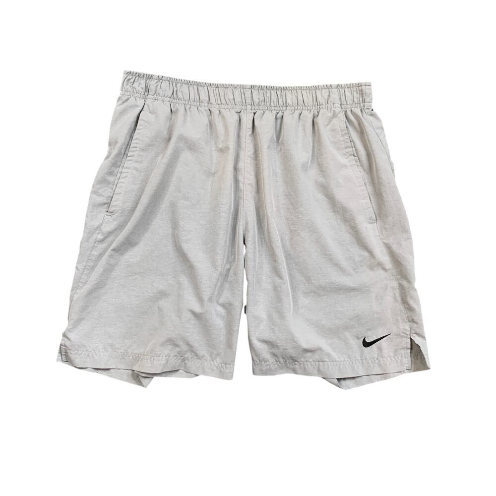 Nike Shorts Mens XL Extra Large Gray Flex Woven Training Dri Fit Linerless